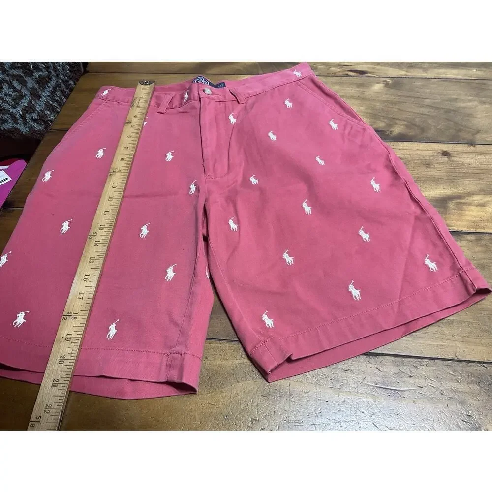 Polo Ralph Lauren Shorts Men's Size 31 Pink All Over Pony Print